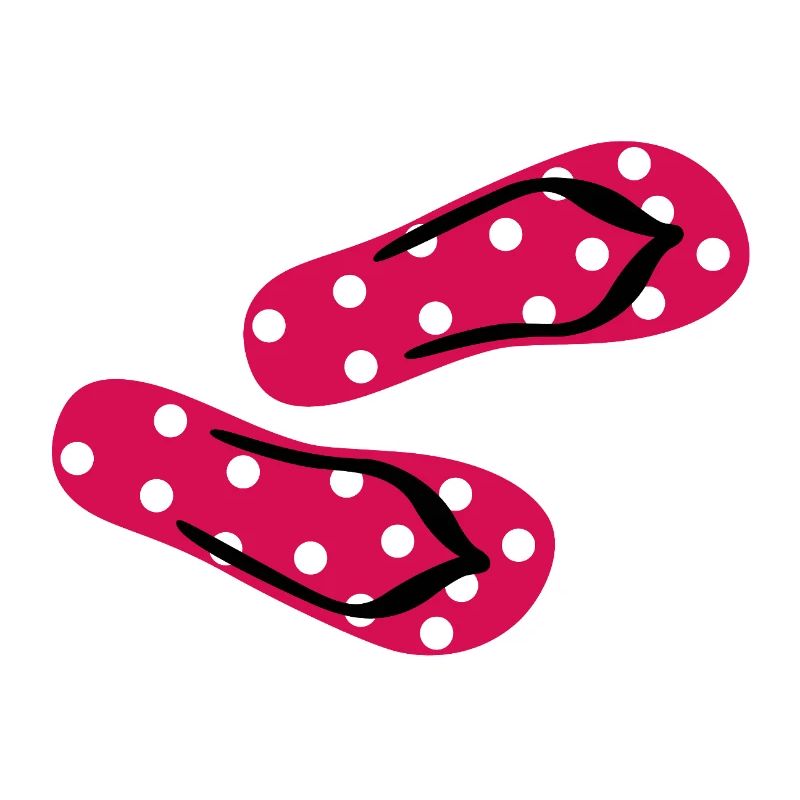 Babouches Toadstool Tongs Points Dots Été