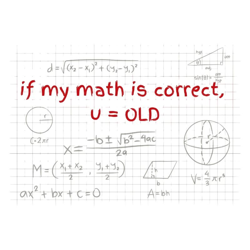 Birthday gift for math fans