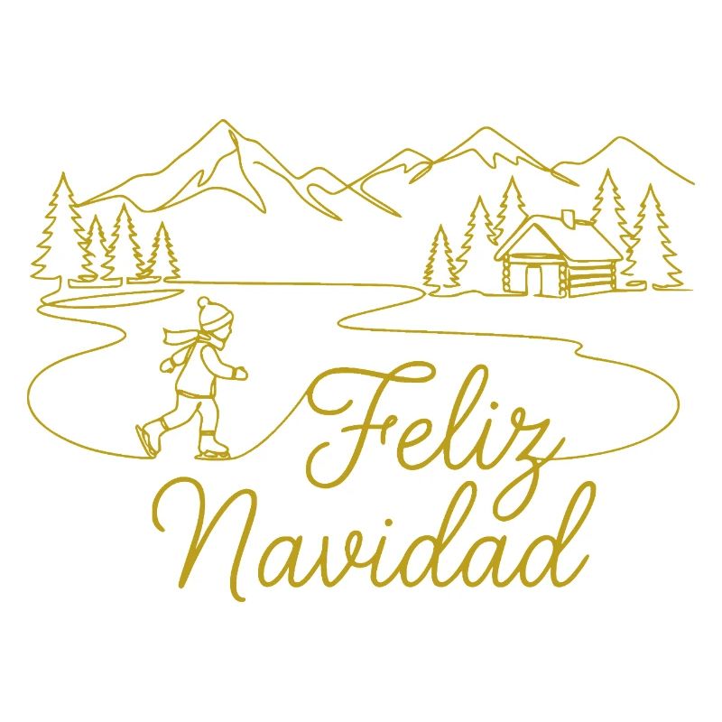 Feliz Navidad Winter landscape wintry