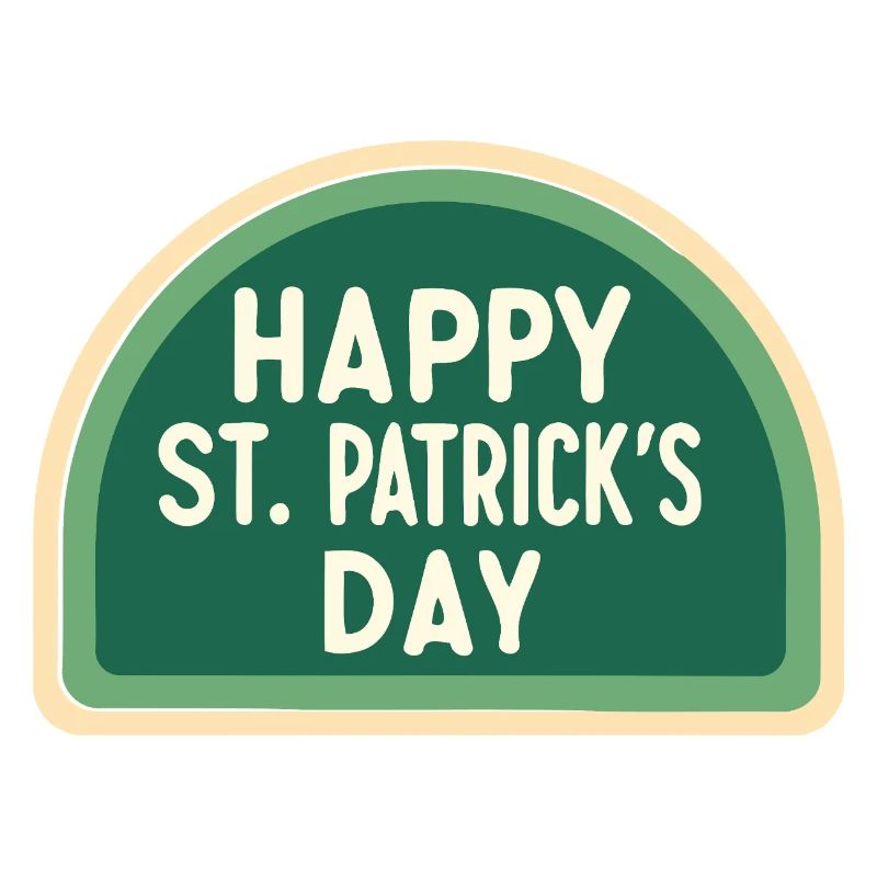 Jour Saint-Patrick Vert Badge