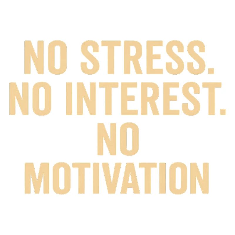 Pas de stress, pas de motivation