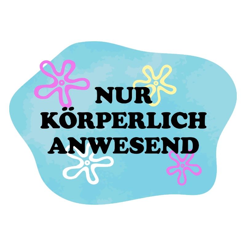 Nur Körperlich anwesend | Sarkastisches Retro Meme