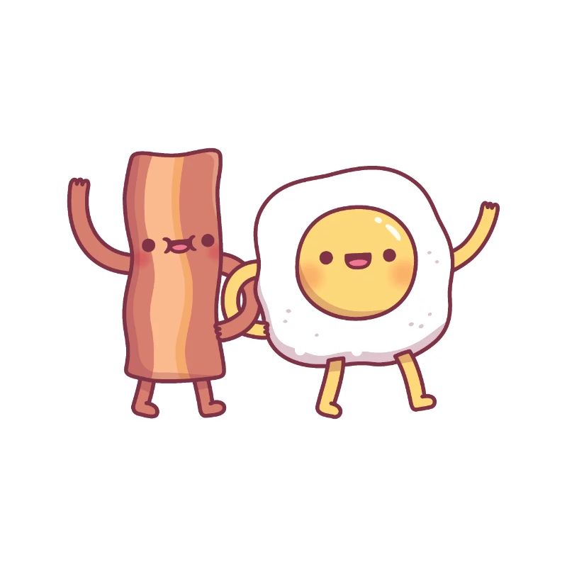 Carini amici di pancetta e uova