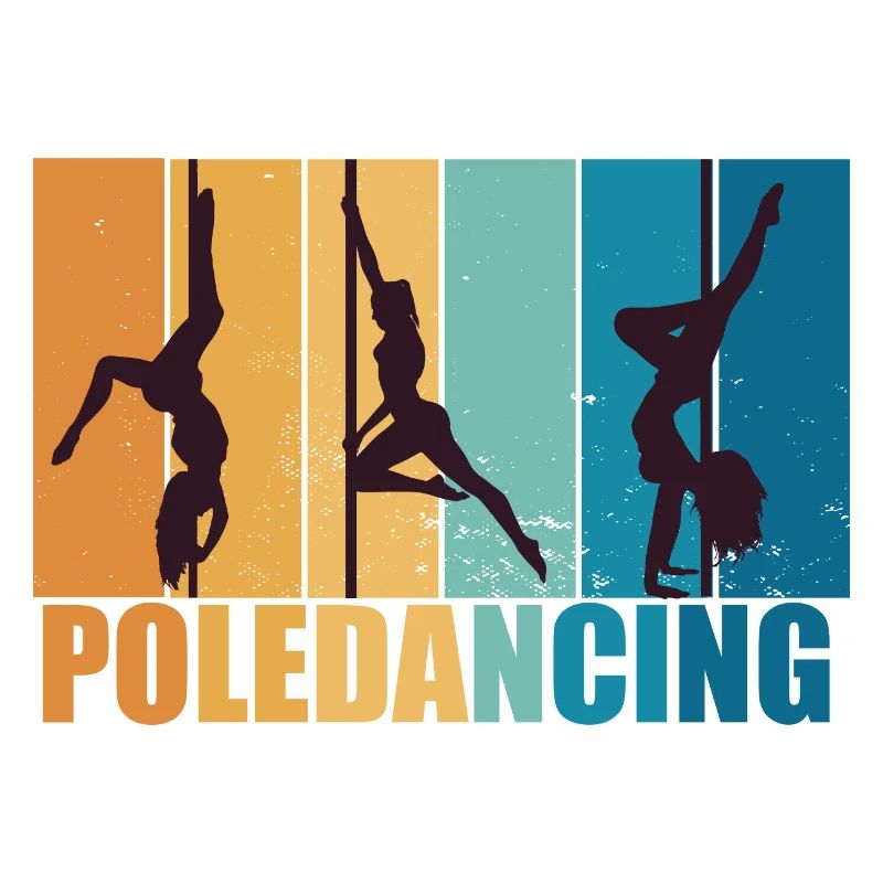 Poledancing Pole dance Vintage Retro Gift