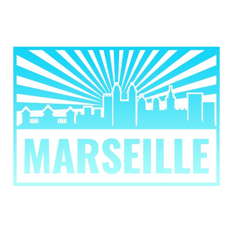 Marseille Skyline Sunbeams