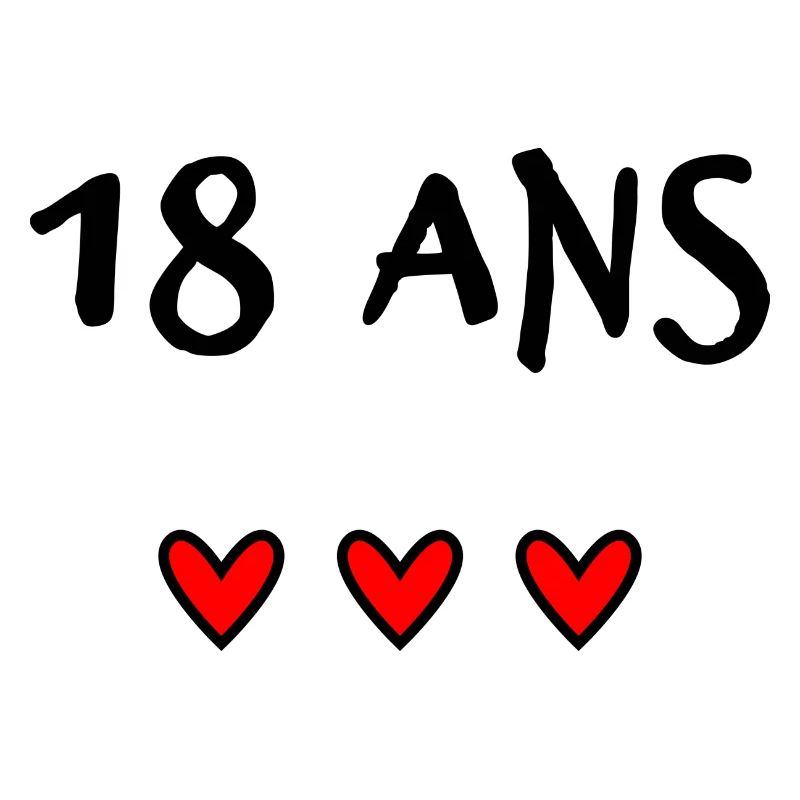 18. 18 ANS. 18e ANNIVERSAIRE. ANNIVERSAIRE 18 ANS.