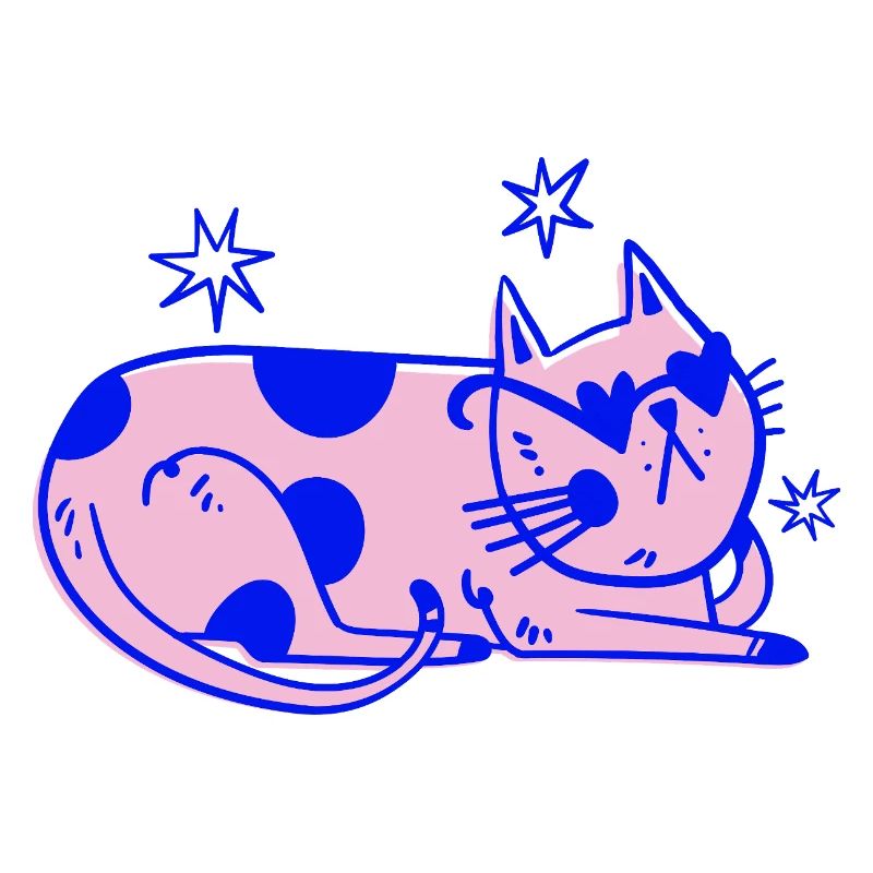 Stylish Cat – Relaxed Retro Vibes