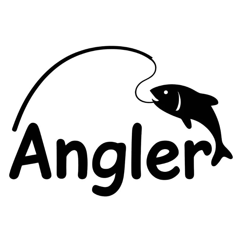 Pêcheur avec canne à pêche