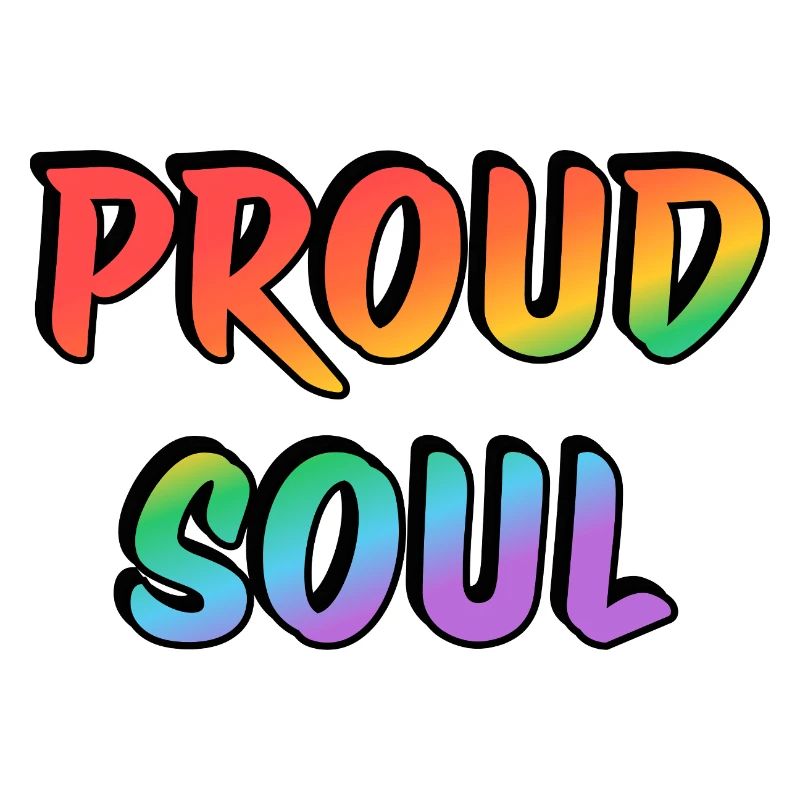 Proud Soul Rainbow Typographie manuscrite