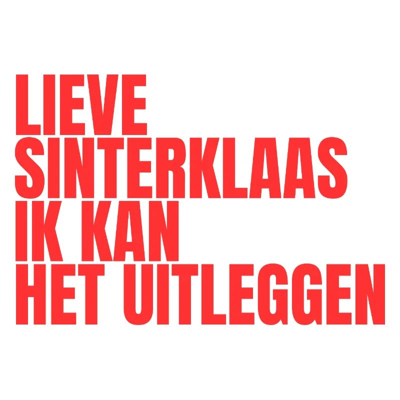 Sweet Sinterklaas typography humorous
