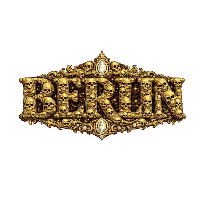 Barocker BERLIN mit Totenschädel
