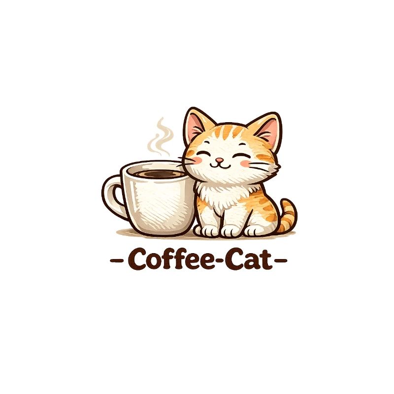 Kaffee-Kätzchen Illustration