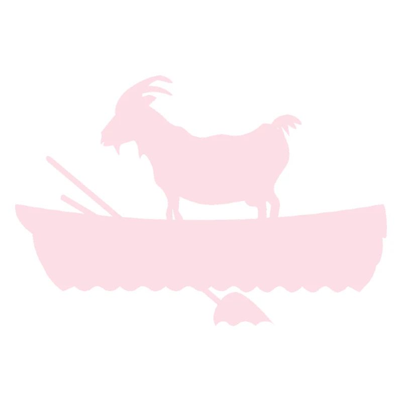 G.O.A.T. Ziege im Boot rosa