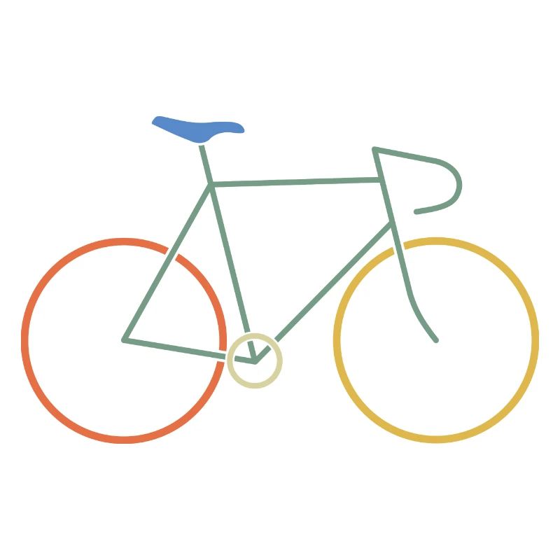 Vélo de course coloré