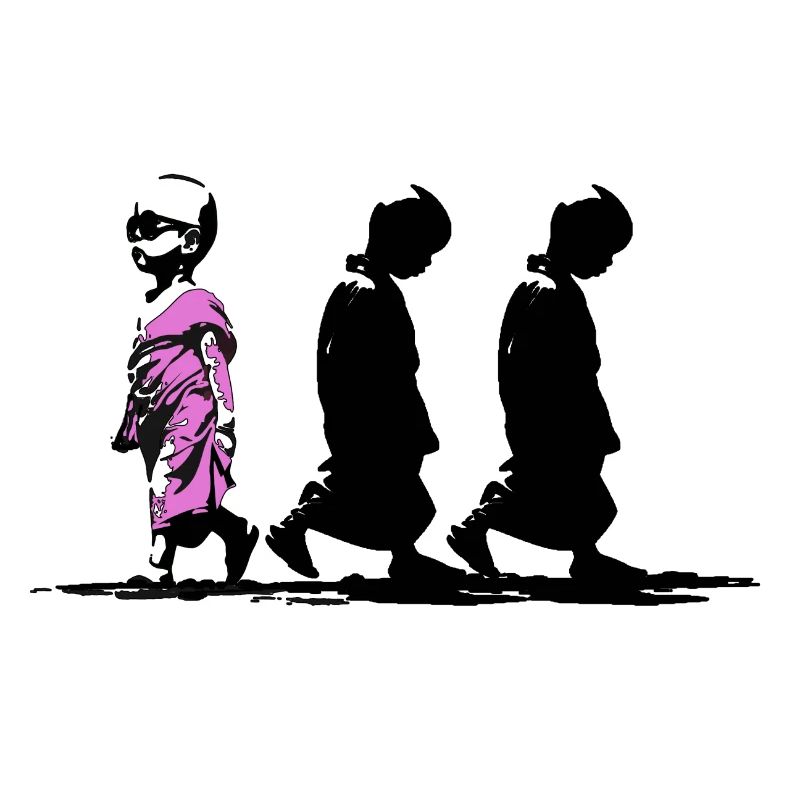 Neonpfad der Stille, sei anders