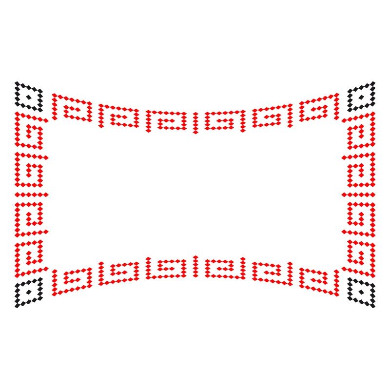 Frame pattern red
