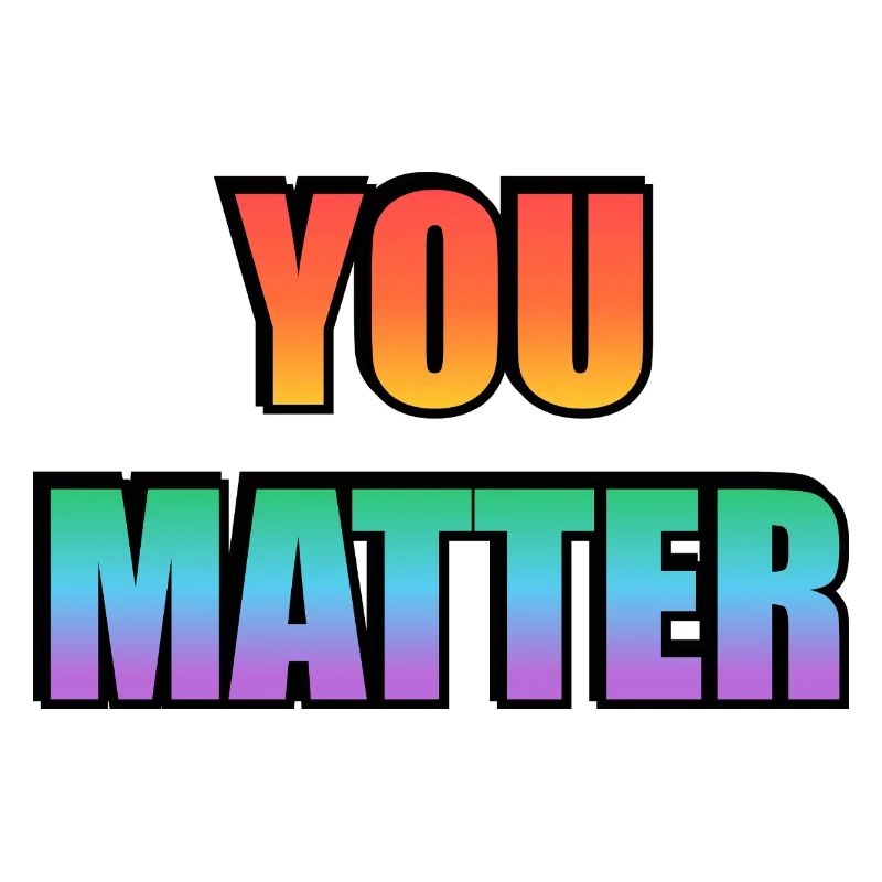 You Matter Gradient Text
