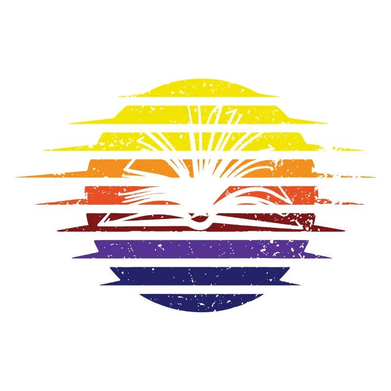 Regenbogen Sonnenband Retro