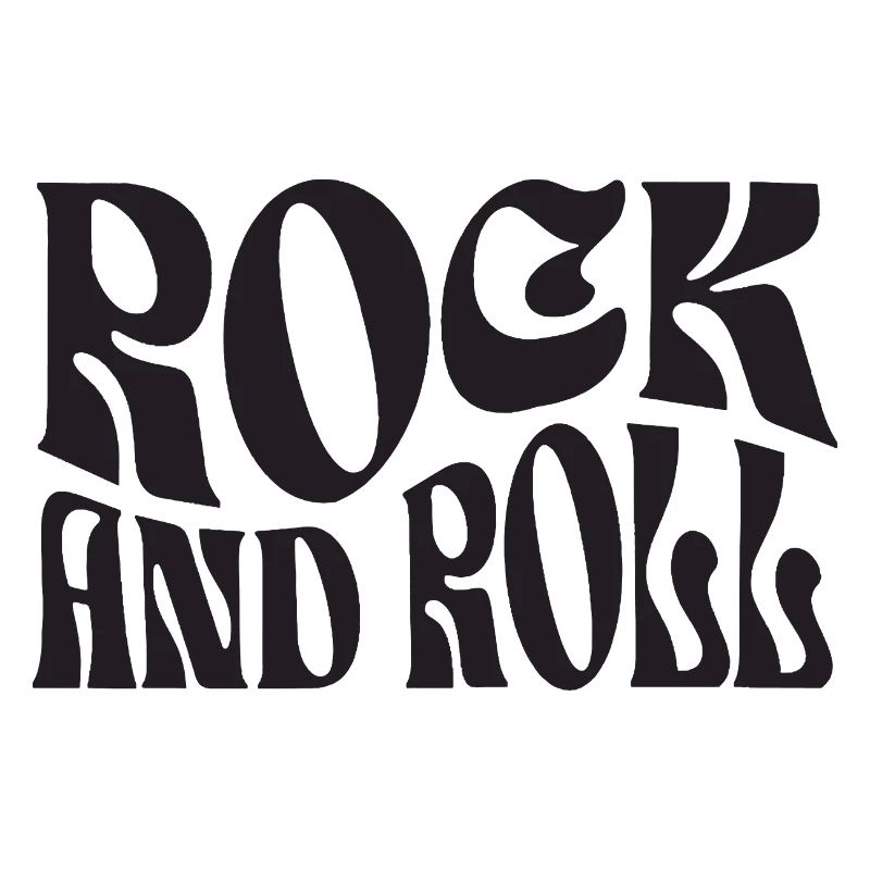 Typographie rétro rock and roll