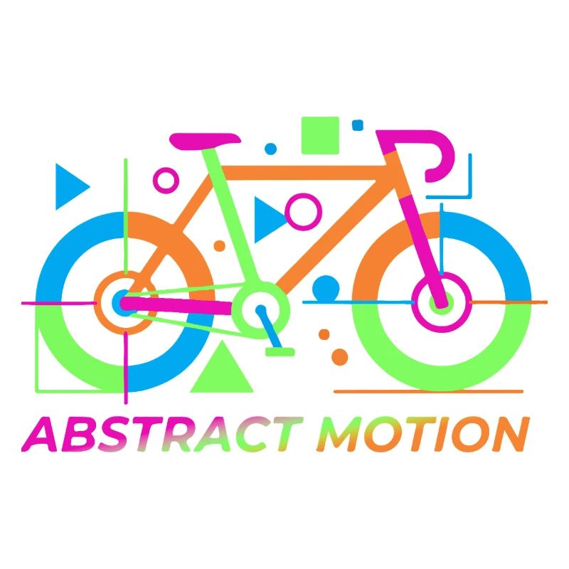 Neon Abstract Bicycle Motion