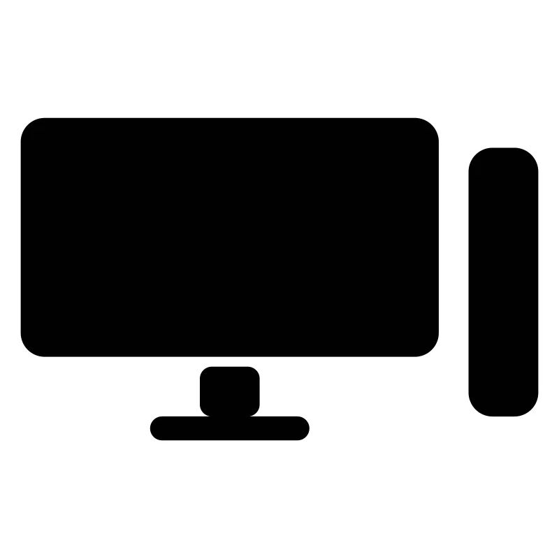 Minimal PC Setup Icon – Gamer Design