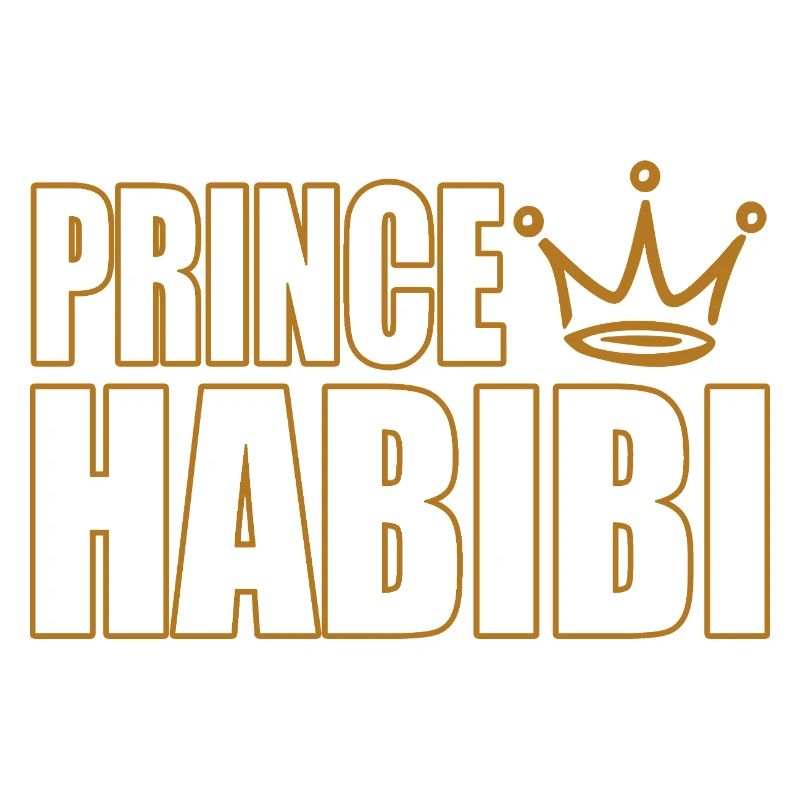 Prince Habibi – Design de déclaration d’amour arabe royale