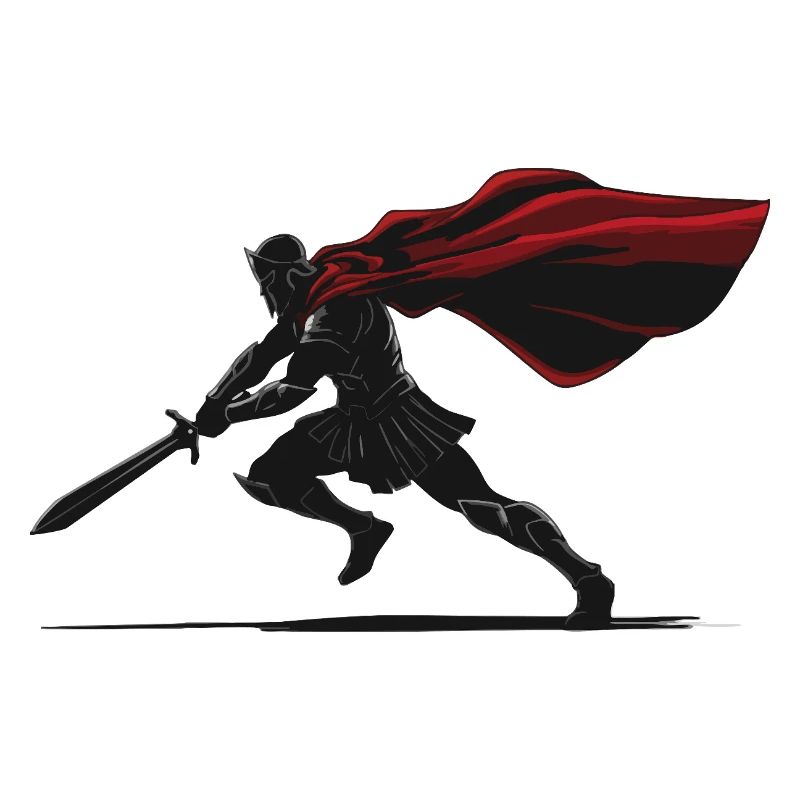 Spartan Warrior Shadow Sword Mascot Warrior