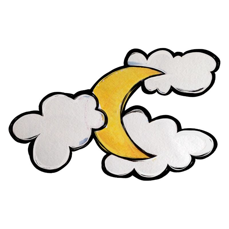 Moonlit Cloud Sketch