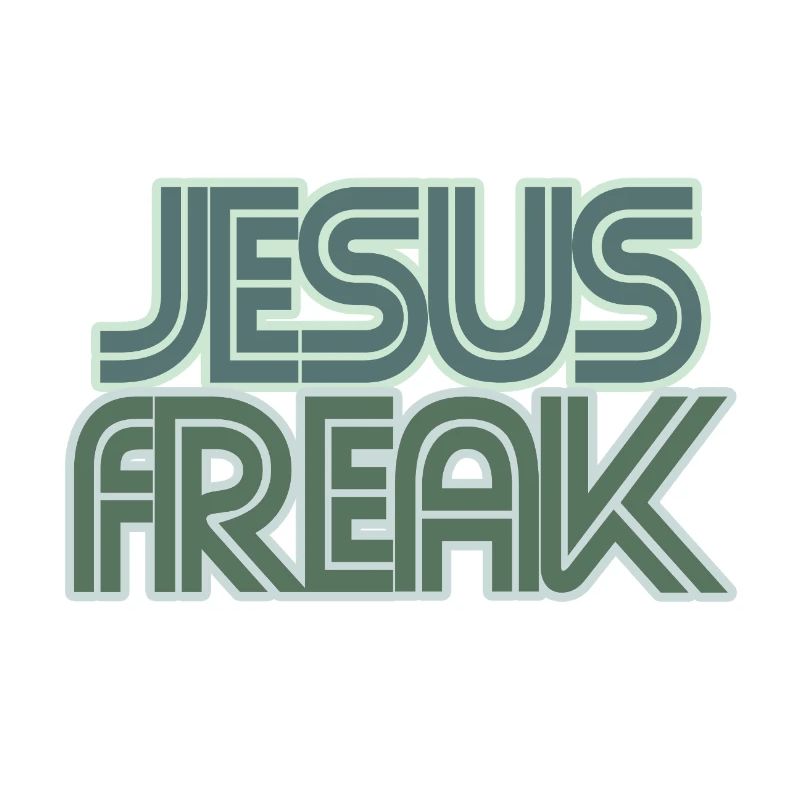 Retro Jesus Freak Graphic