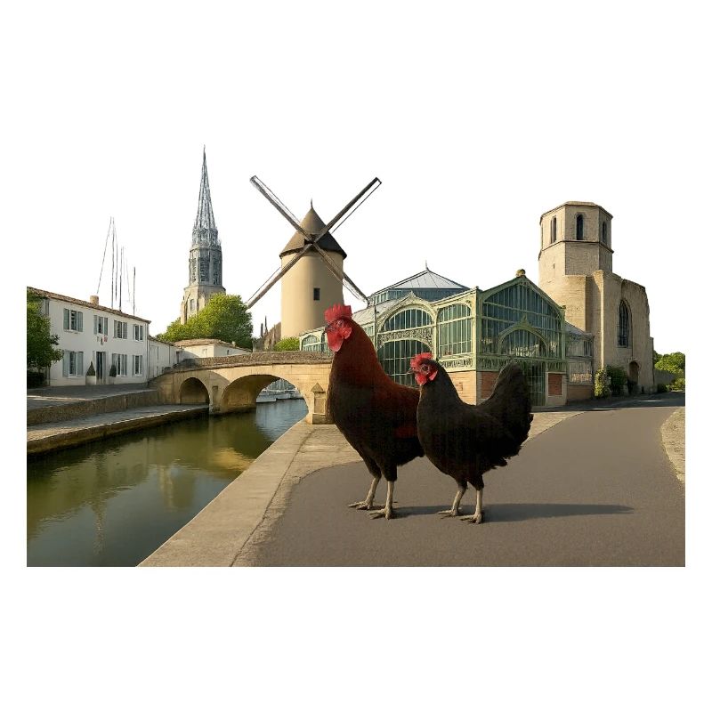 Marans, Stadthähne an der Mühle