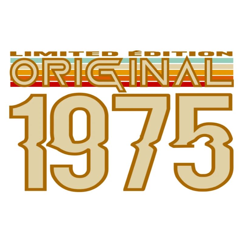 Original 1975 Retro Typography