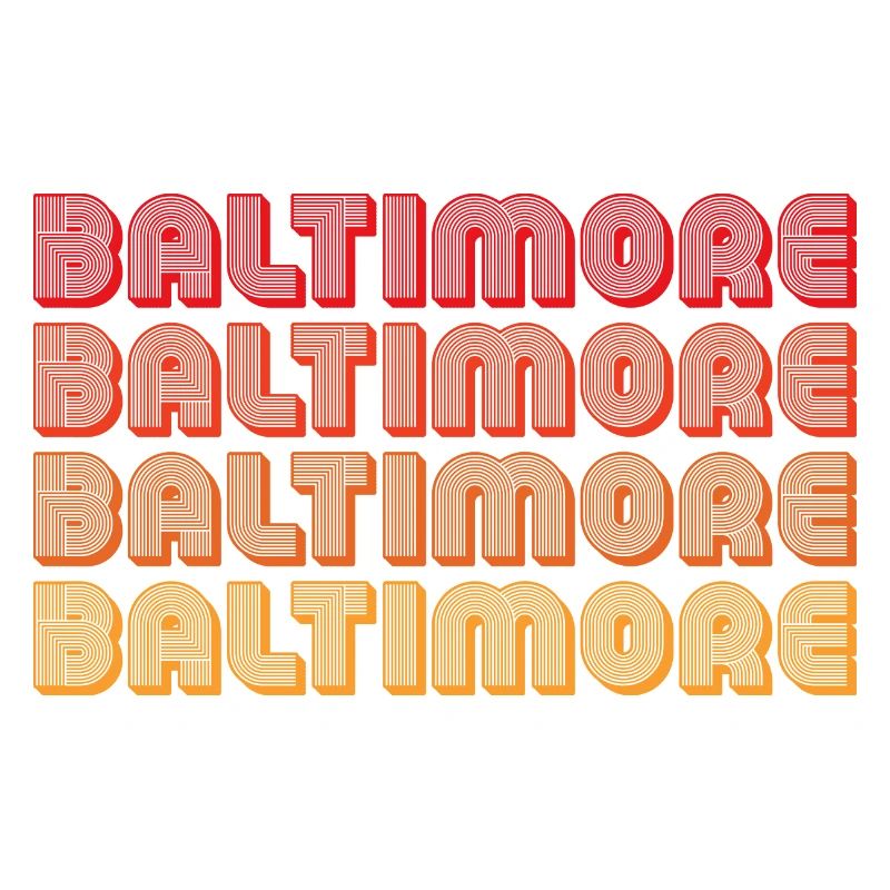 Baltimore Neon Gradient Repeats