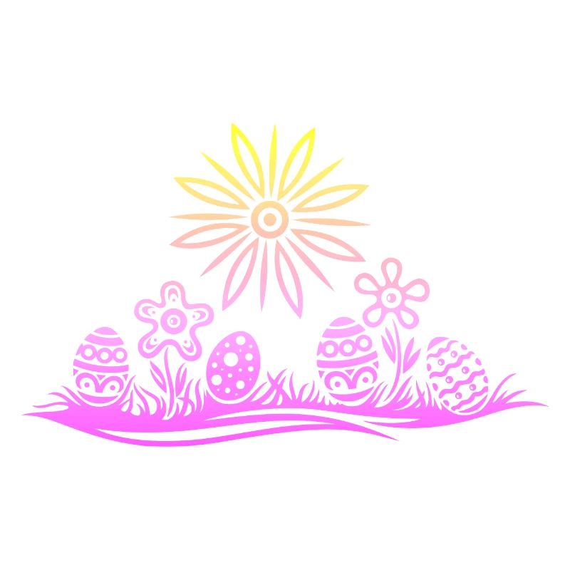 Oeufs de Pâques de Pâques dans l’herbe