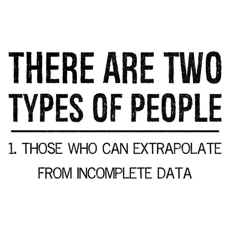 there are two types of people those extrapolate
