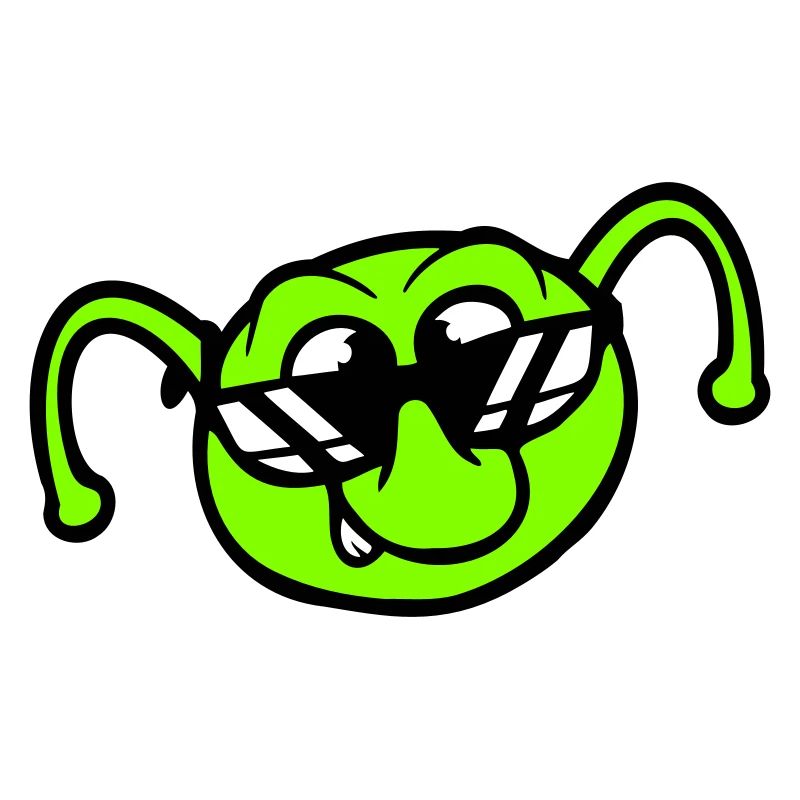 Raupe Sonnenbrille Cool Lächeln Frech Spaß Comic