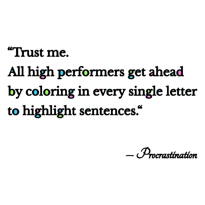Procrastination