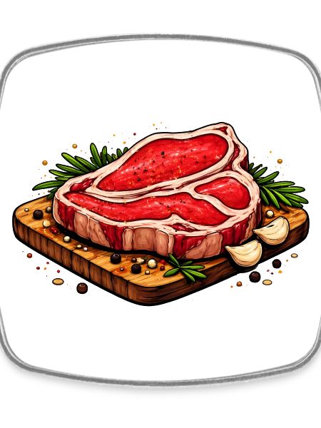 Juicy steak illustration