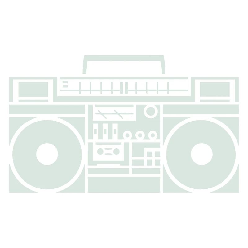 Ghettoblaster Boombox Silhouette