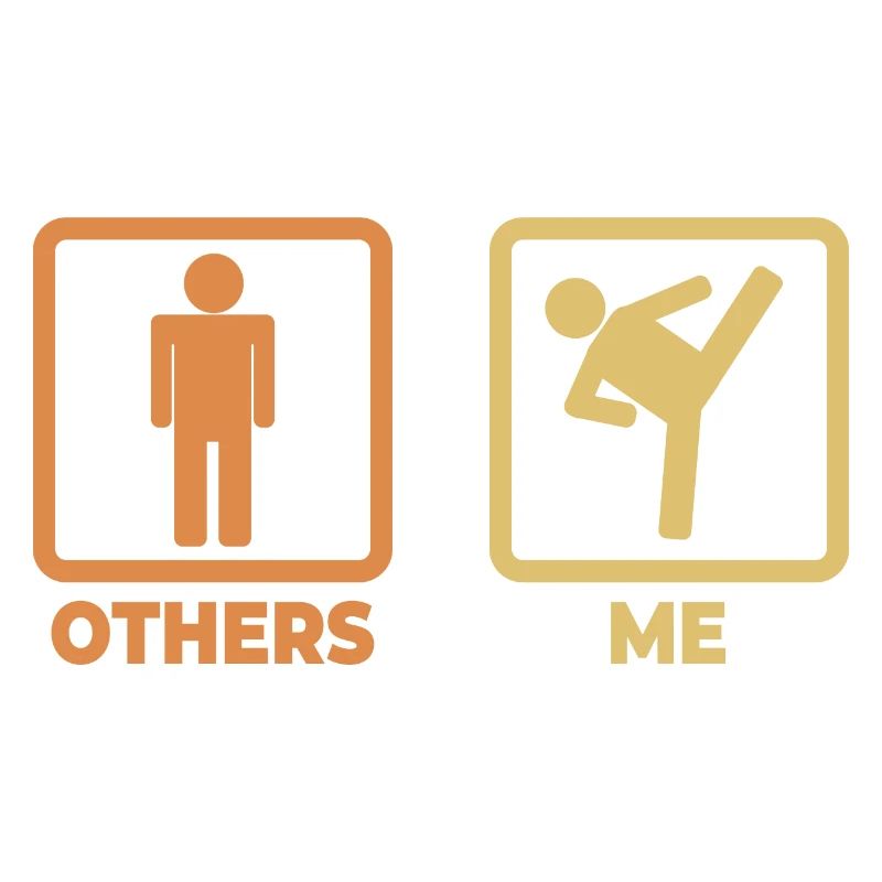 Kickboxer stick figures