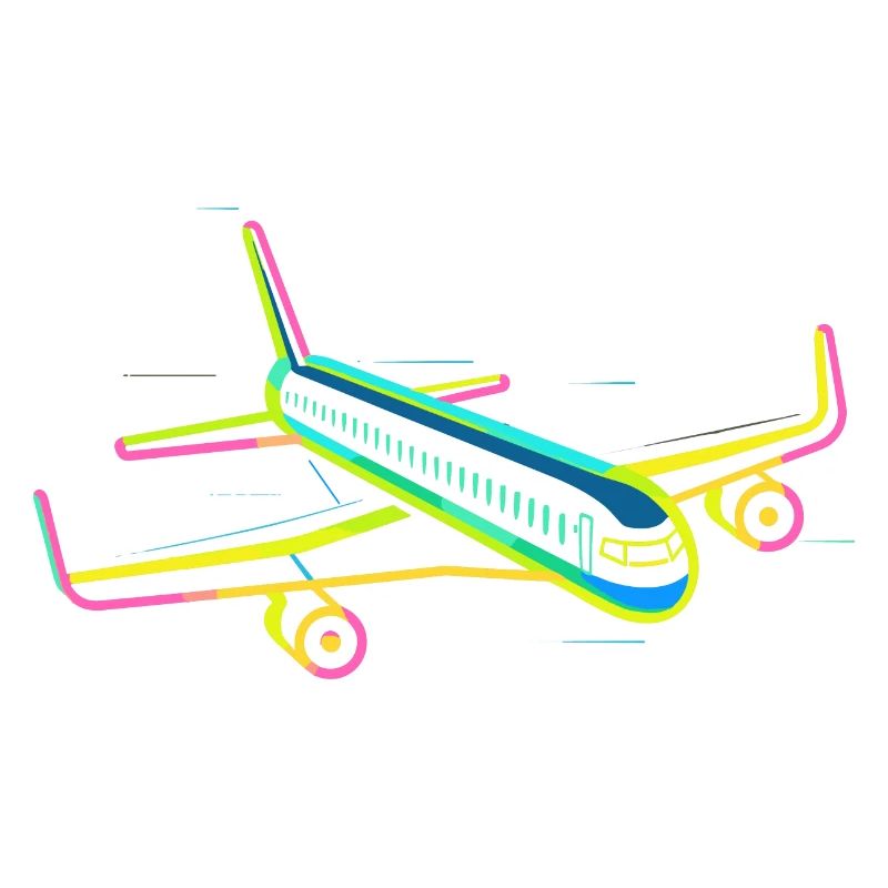 Retro Airplane Graphic
