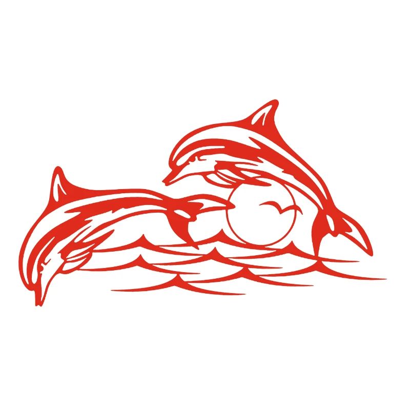 Les dauphins rouges