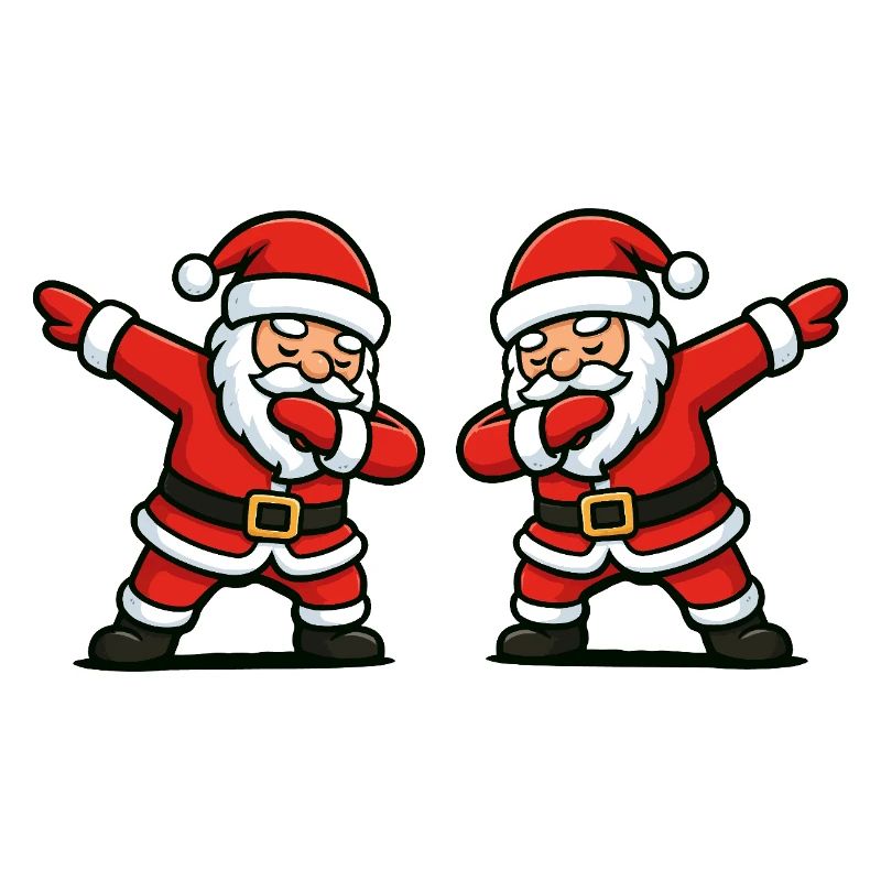 Santa Dab Tanzen Comic