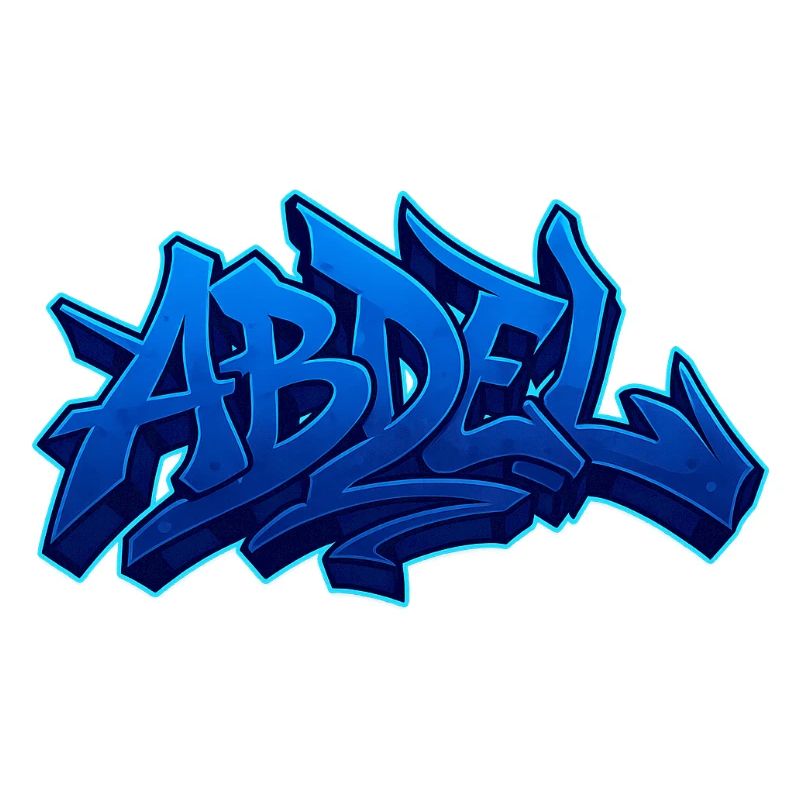 Graffiti Prénom Abdel cadeau idéal imprimable