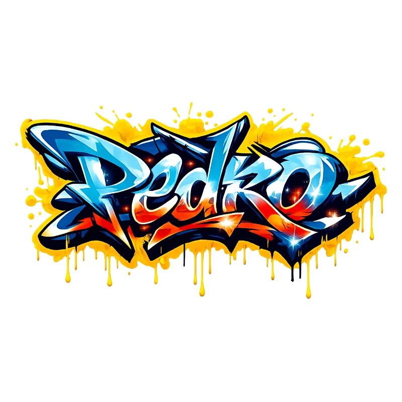 PEDRO GRAFFITI NAME FOR PERFECT GIFT PRINTABLE 