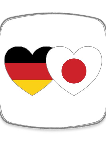 Germany Japan Flag Heart