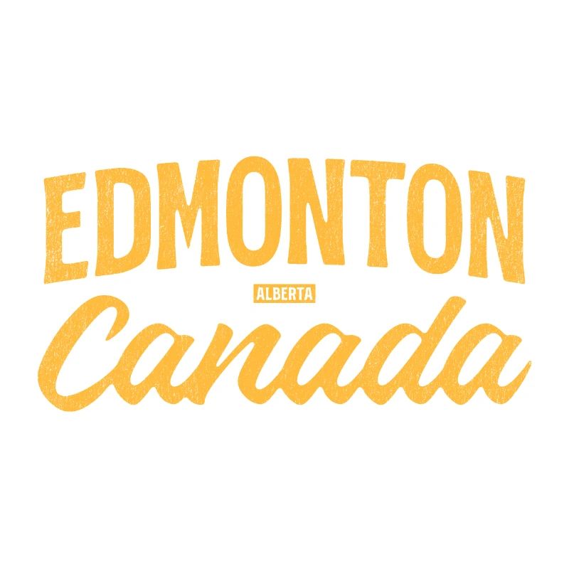 Edmonton, Alberta, Canada – Lettrage rétro