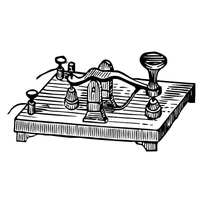 Vintage Morse Code Device, Retro Communication