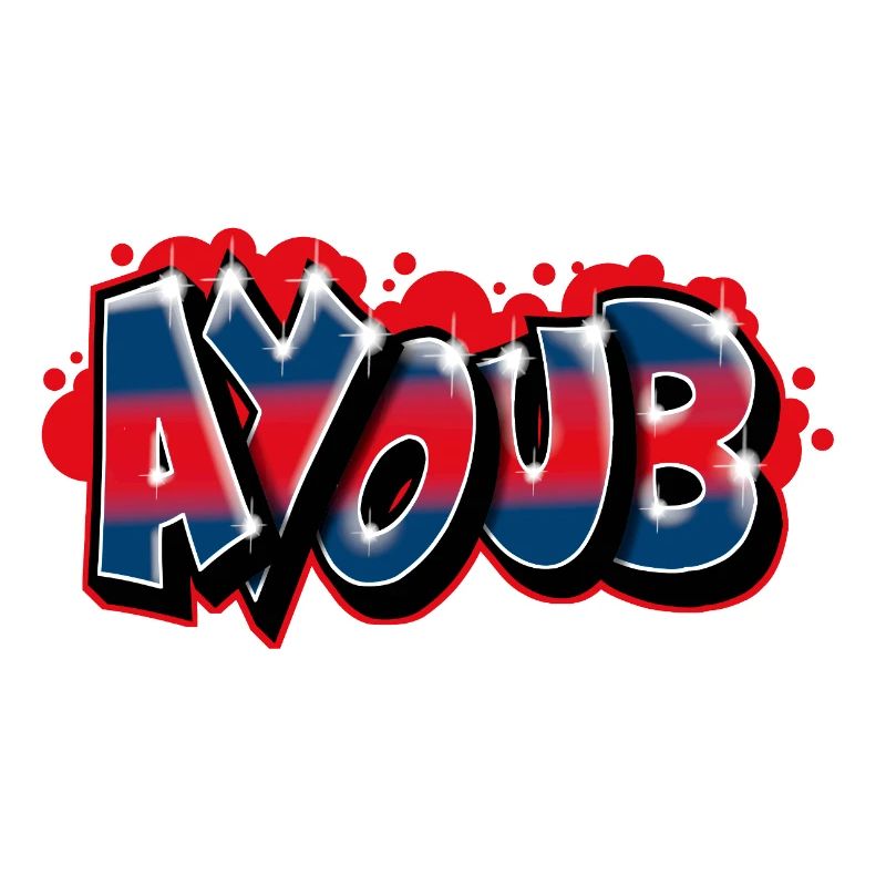 Graffiti First Name AYOUB