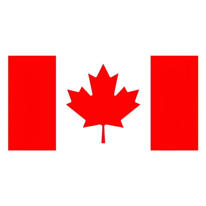 Stylized Red Canadian Flag