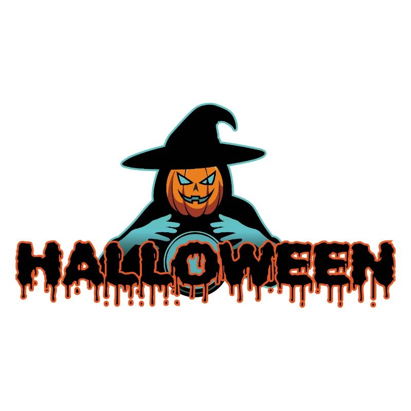 Pumpkin Witch Fluid Halloween